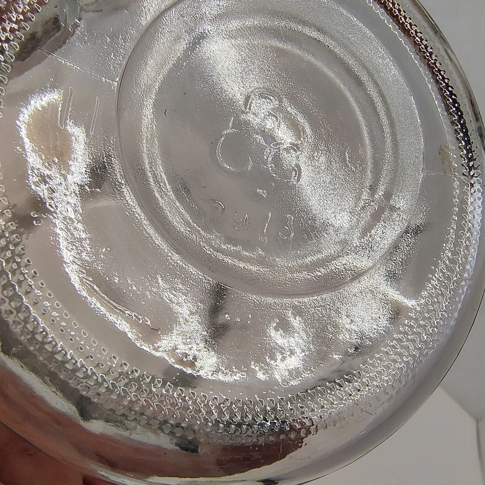 Elegant Fluted Large Vase Thick Clear Glass 9.5